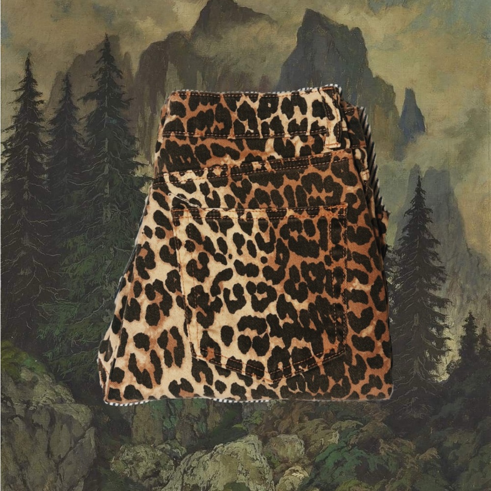 OAT New York leopard print jeans